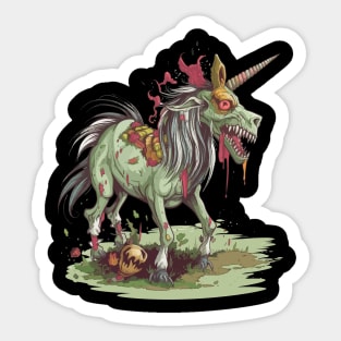 Zombie Unicorn Sticker